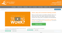 Desktop Screenshot of highspeedtraining.co.uk